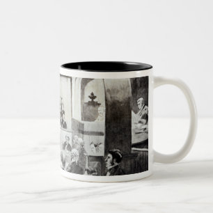 Caneca De Café Em Dois Tons Experimentação de Madeleine Smith, 1857