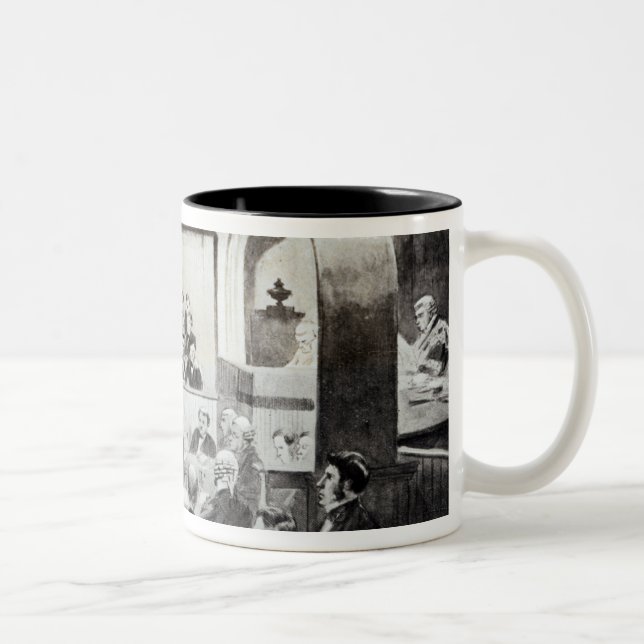 Caneca De Café Em Dois Tons Experimentação de Madeleine Smith, 1857 (Direita)