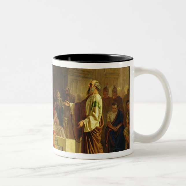 Caneca De Café Em Dois Tons Experimentação do apóstolo Paul (Direita)