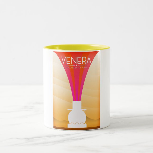 Caneca De Café Em Dois Tons Exploração Venera de Vênus (Centro)