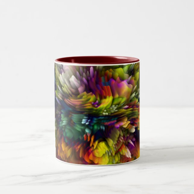 Caneca De Café Em Dois Tons Explosão da cor (Centro)