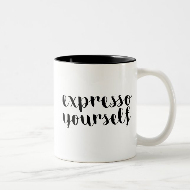 Caneca De Café Em Dois Tons Expresse-se (Direita)