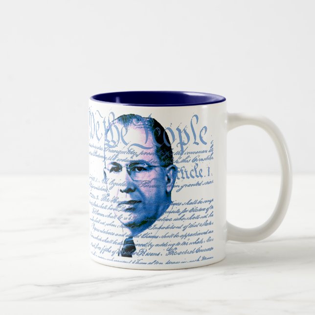 Caneca De Café Em Dois Tons Ezra Taft Benson (Direita)