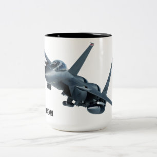 Caneca De Café Em Dois Tons F-15E Drinkware de Águia de Greve