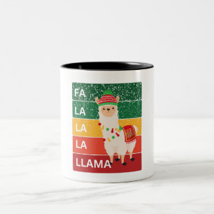 CANECA DE CAFÉ EM DOIS TONS FA LA LA LLAMA