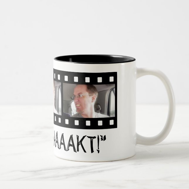 CANECA DE CAFÉ EM DOIS TONS "FAAAAKT! " (Direita)
