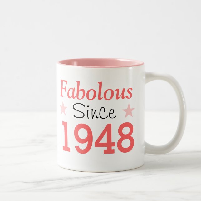 Caneca De Café Em Dois Tons Fabuloso desde 1948 (Direita)