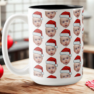 Caneca De Café Em Dois Tons Fabuloso Papais noeis de Fotografias Personalizada