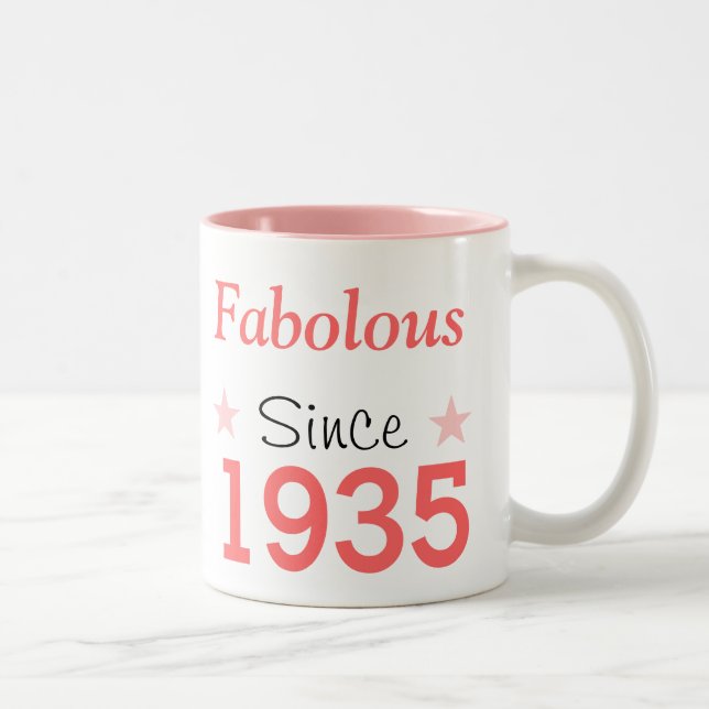 Caneca De Café Em Dois Tons Fabulous Since 1935 (Direita)