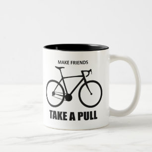 Caneca De Café Em Dois Tons Faça Com Que Os Amigos Tomem Um Ciclo De Puxaçã
