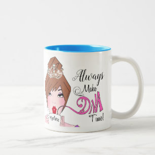 Caneca De Café Em Dois Tons "Faça intervalo"/relaxe e acalme