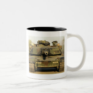 Caneca De Café Em Dois Tons Faça meu MBT do dia M1A1Abrams
