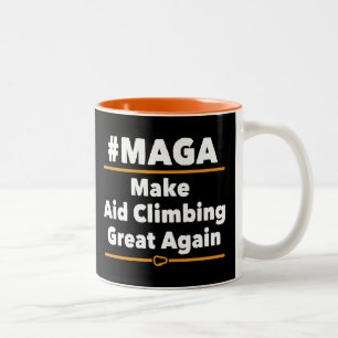 Caneca De Café Em Dois Tons Faça o Excelente da Subida da Ajuda Novamente