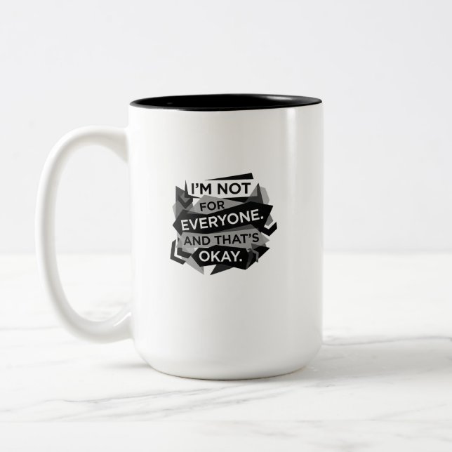 Caneca De Café Em Dois Tons Faça uma declaração ousada com este moderno (Esquerda)