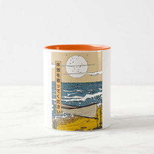 Caneca De Café Em Dois Tons Faça uma Pausa