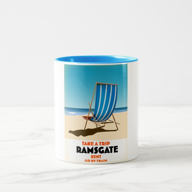 Caneca De Café Em Dois Tons Faça uma Viagem para Ramsgate (Centro)