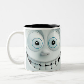Caneca De Café Em Dois Tons Face Sarcástica 3D