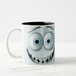 Caneca De Café Em Dois Tons Face Sarcástica 3D