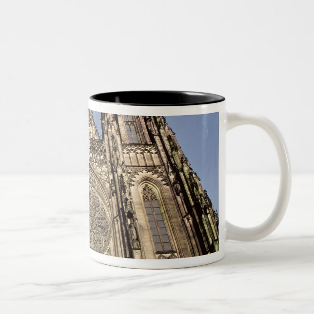 Caneca De Café Em Dois Tons Fachada da catedral de St. Vitus (Direita)