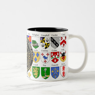 Caneca De Café Em Dois Tons Faculdade de Casaco de Armas Herálsecas