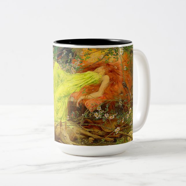 Caneca De Café Em Dois Tons Fada — Arthur Wardle (Frente Esquerda)