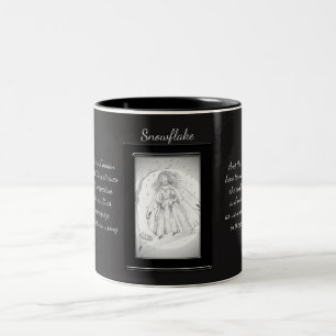 Caneca De Café Em Dois Tons Fada de Cristal Snowflake