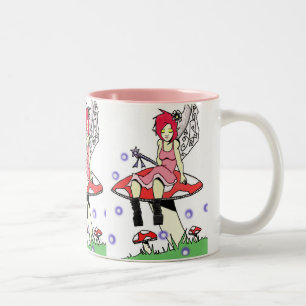 Caneca De Café Em Dois Tons Fada de descanso