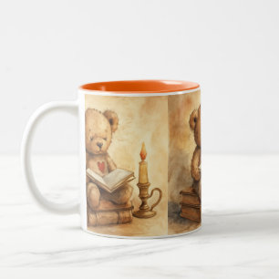 Caneca De Café Em Dois Tons Fada de Fada com Fim Feliz, Vintage, de Natash