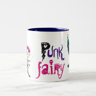 Caneca De Café Em Dois Tons Fada do punk