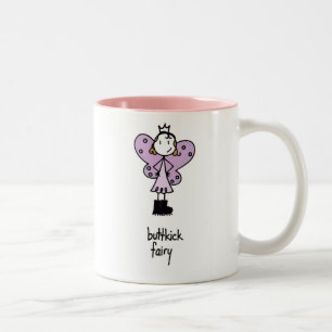 Caneca De Café Em Dois Tons Fada Redheaded de Buttkick
