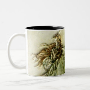 Caneca De Café Em Dois Tons Fadas afastado - Arthur Rackham