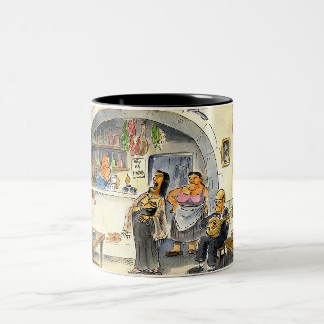 Caneca De Café Em Dois Tons fado ! (Centro)