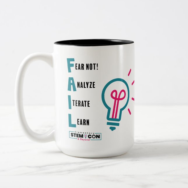 Caneca De Café Em Dois Tons FAIL Mug (Esquerda)