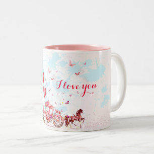 Caneca De Café Em Dois Tons Fairytale Love