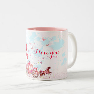 Caneca De Café Em Dois Tons Fairytale Love