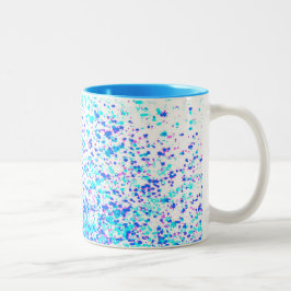 Caneca De Café Em Dois Tons faísca azul