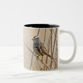 Caneca De Café Em Dois Tons Faísca com coroação branca