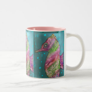 CANECA DE CAFÉ EM DOIS TONS FAÍSCA DE SEAHORSING.