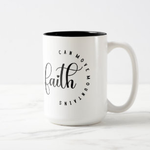 Caneca De Café Em Dois Tons Faith Coffee Mug