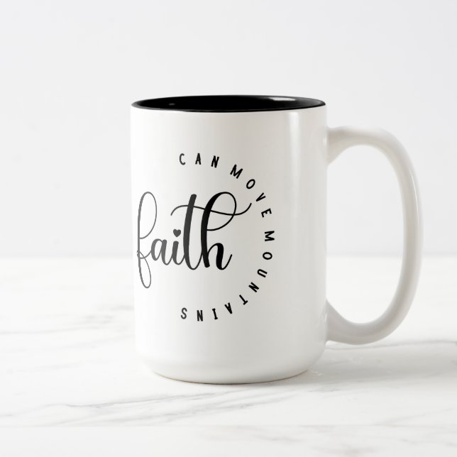 Caneca De Café Em Dois Tons Faith Coffee Mug (Direita)