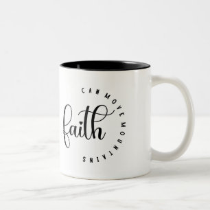 Caneca De Café Em Dois Tons Faith Coffee Mug