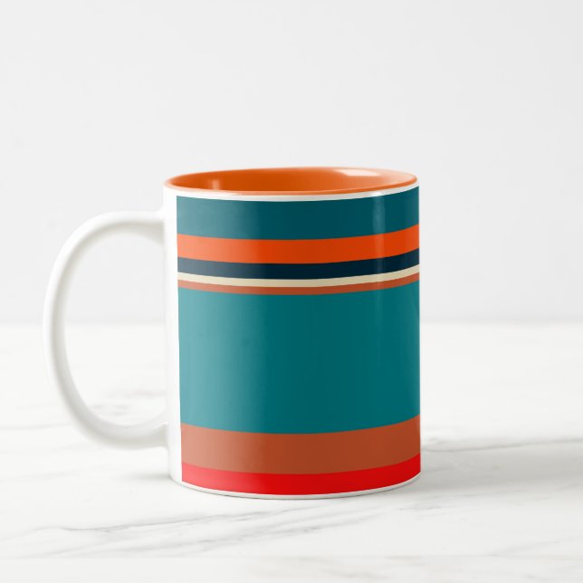 Caneca De Café Em Dois Tons Faixa Sudoeste 29 (Esquerda)