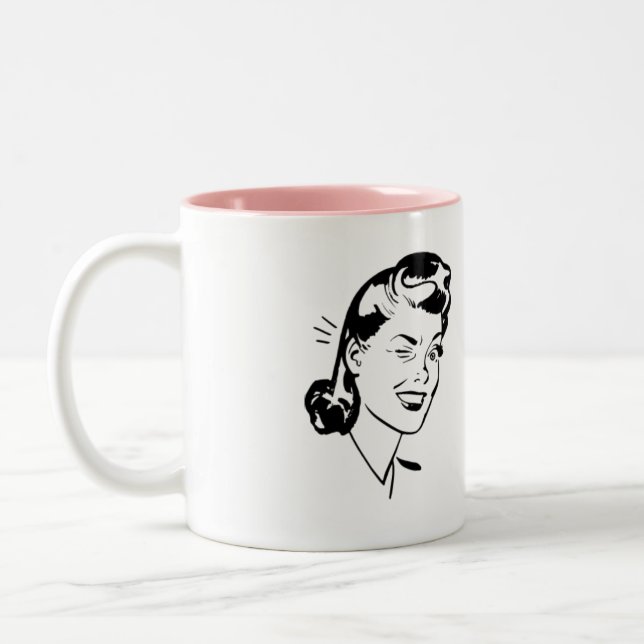 Caneca De Café Em Dois Tons FAKS zero dado (Esquerda)