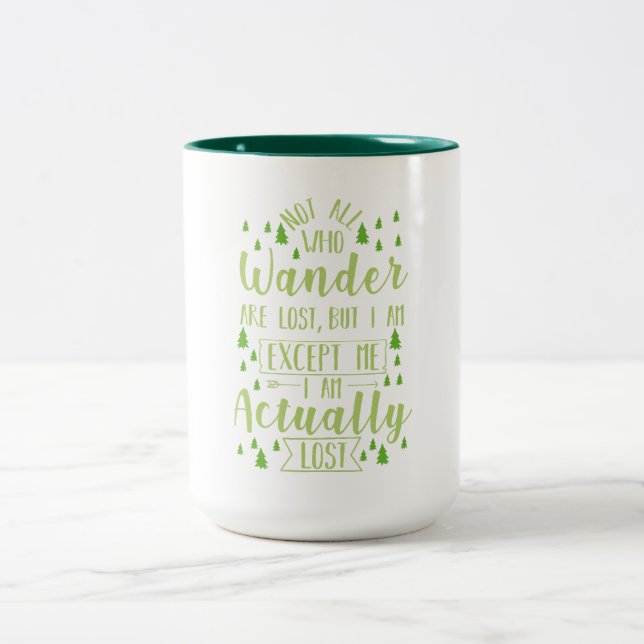 Caneca De Café Em Dois Tons Falando Engraçado (Centro)