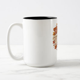 Caneca De Café Em Dois Tons Fale de Peru Comigo Piada de Ação de Graças