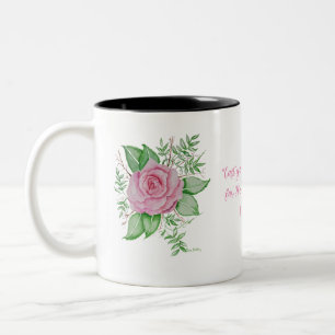 Caneca De Café Em Dois Tons Fale Jesus antes da rosa