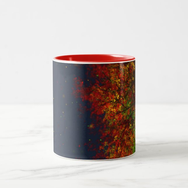 Caneca De Café Em Dois Tons Falling Rainbow Mug (Centro)