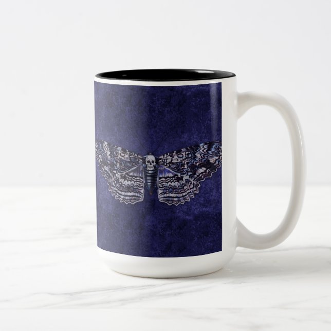 Caneca De Café Em Dois Tons Falln Deathshead Moth (Direita)