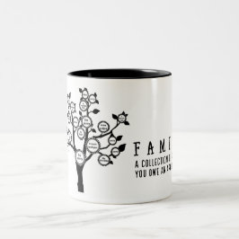 Caneca De Café Em Dois Tons FAMÍLIA Coleção de pessoas a quem você deve um ped