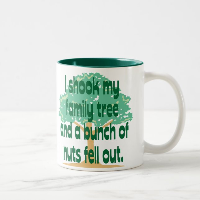 Caneca De Café Em Dois Tons Família de noz (Direita)
